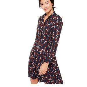 Kate Spade New York size 0 Foxes Smocked Dress